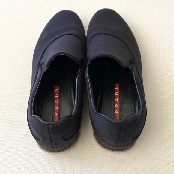 Prada Black Slip On Sneakers Size 39 - Picture 5 of 7